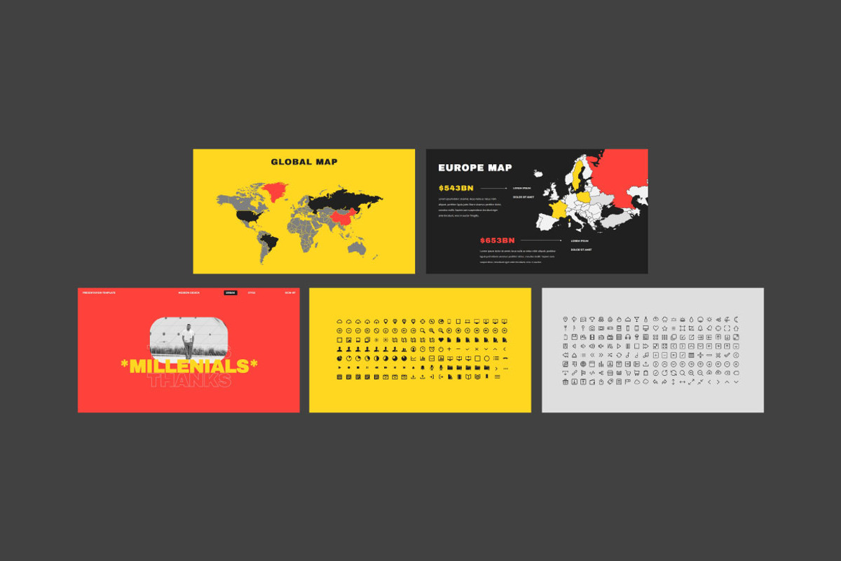 Millenials Presentation Template preview 2