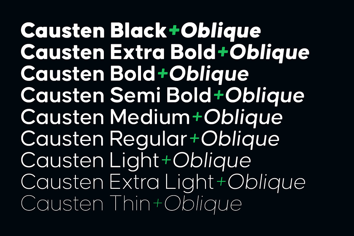 Causten Round Font Family, a Sans Serif Font by trustha (Photo 13 of 14)