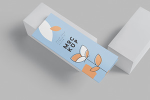 Quad Fold Vertical Flyer Mockups