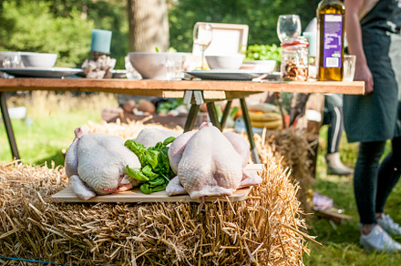 BBQ Outdoor with food preparations