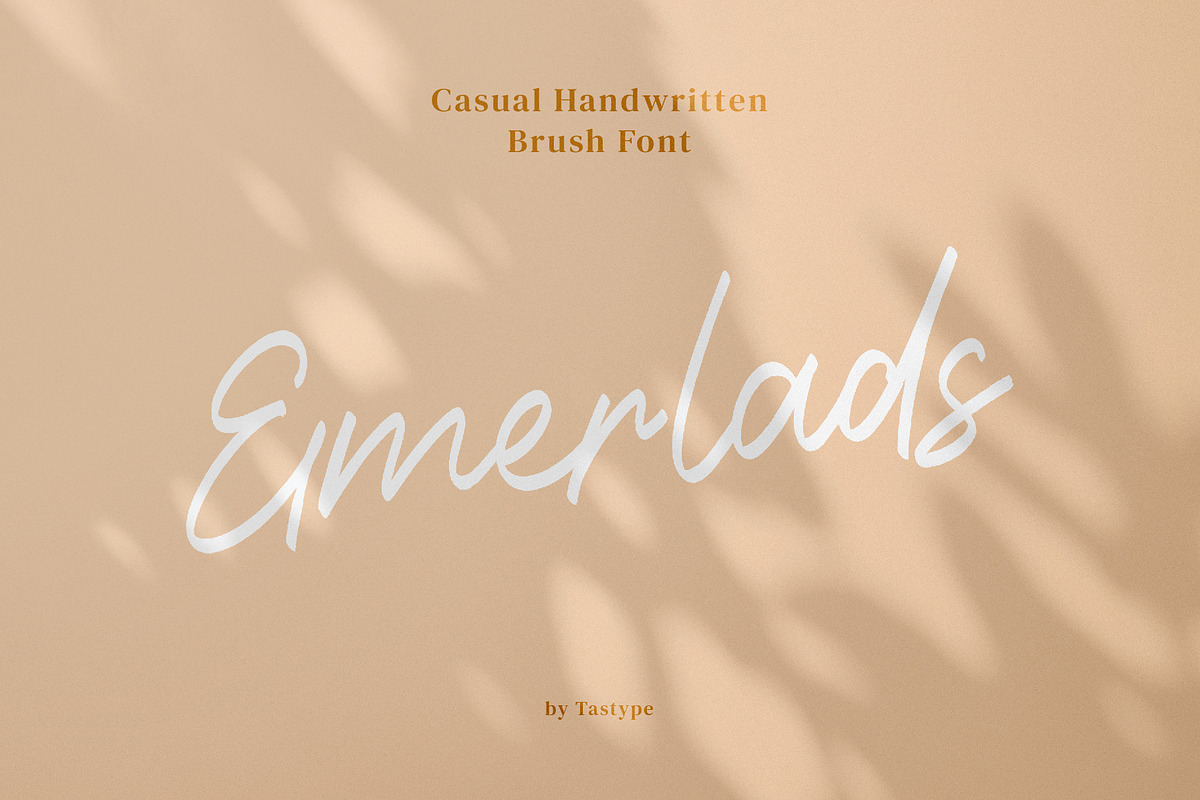 Emerlads, a Script Font by Tastype (Photo 1 of 7)