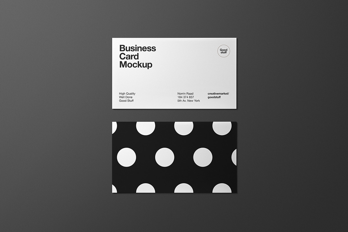 Business Card Mockup, a Print Template by Good Stuff (Photo 3 of 6)