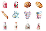 Cottagecore Baking Clipart, an Illustration by Designworld (Thumbnail 3 of 5)