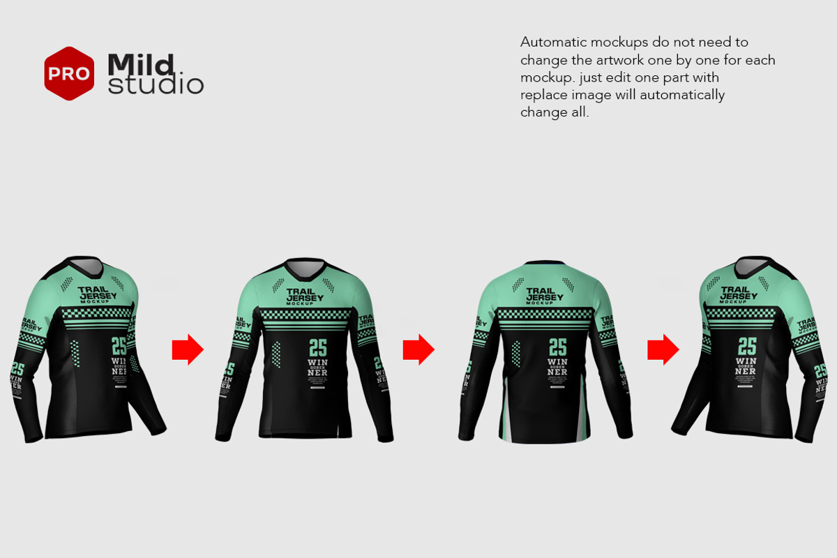 Mens Trail Jersey Mockup, a Shirt Mockup by Mildstudio (Photo 3 of 5)