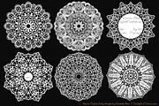 White Lace Doilies - Vectors & PNGS, an Illustration by Amanda Ilkov (Thumbnail 3 of 4)