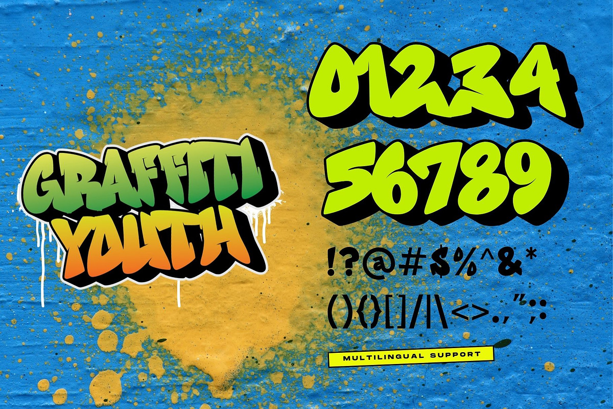 Graffiti Youth - Graffiti Font, a Font by Nirmana Visual (Photo 4 of 7)