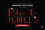 Rubies & Jewels #1 - 20 Text Styles, a Layer Style Add-On by Jonas Stensgaard (Thumbnail 6 of 23)