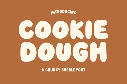 Cookie Dough - A Random Bubble Font, a Sans Serif Font by Happy Type Club