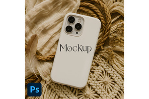 iPhone Tough Phone Case Mockup