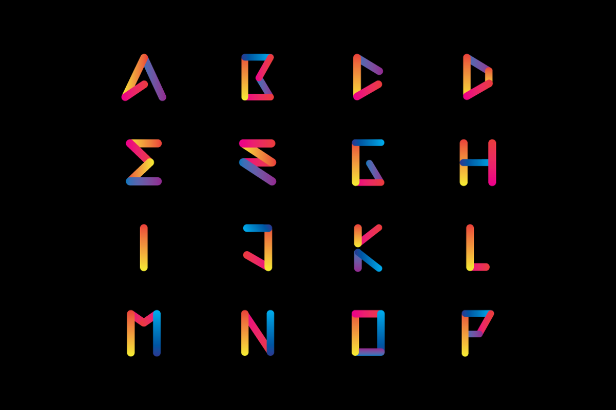 Colorful Vector Alphabet, an Object Graphic by hellothere (Photo 4 of 5)