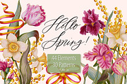 Hello Spring, a Pattern Graphic by Andre_Eva (Thumbnail 1 of 9)