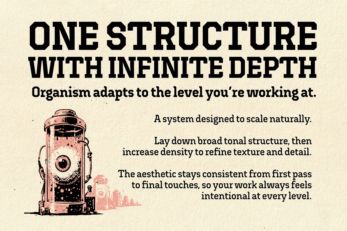 Organism - Ink System (Photoshop), a Brush Add-On by G.A.R.M. Company (Photo 8 of 11)