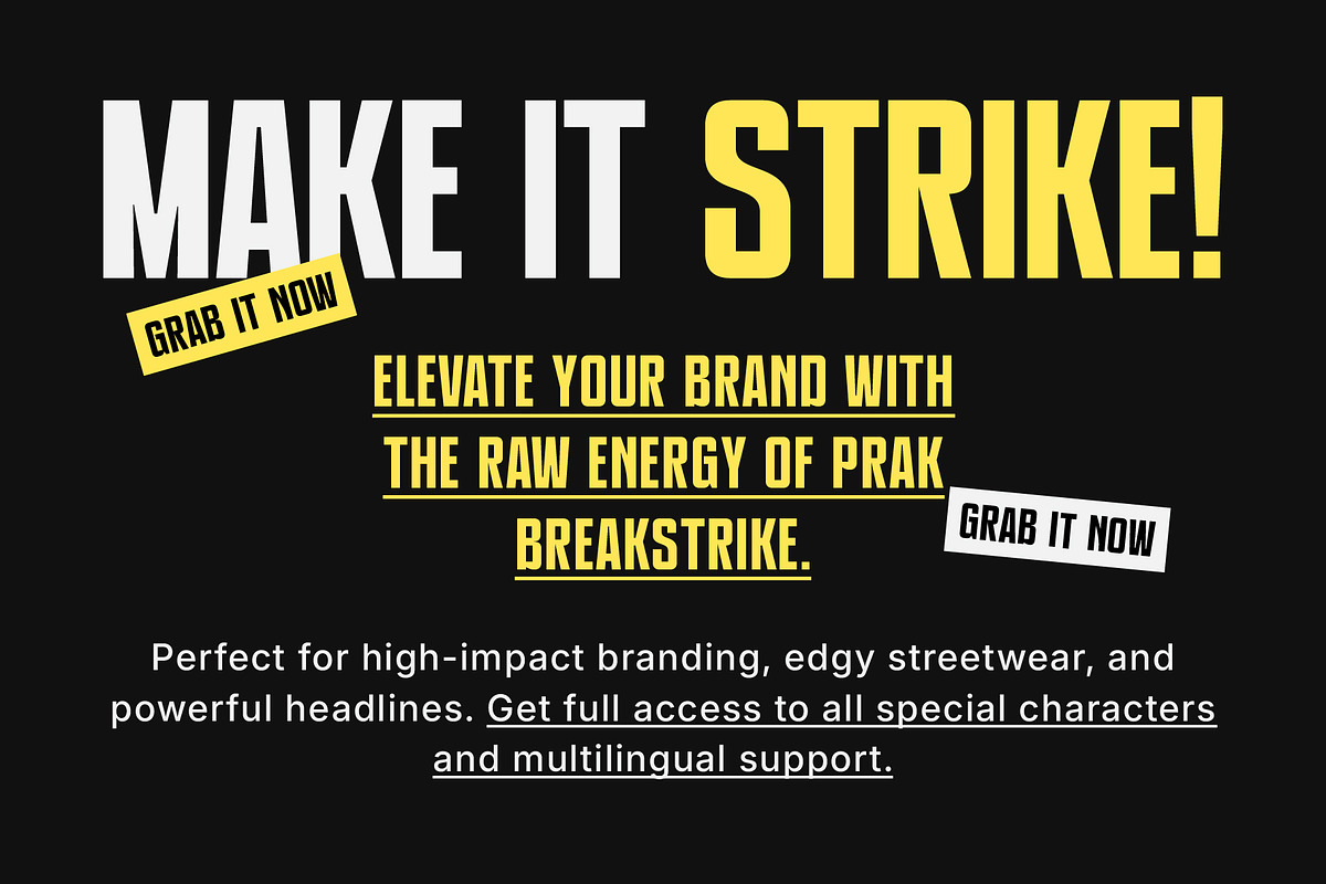 PRAK Breakstrike - Bold Condensed, a Sans Serif Font by Healltica.std (Photo 17 of 17)