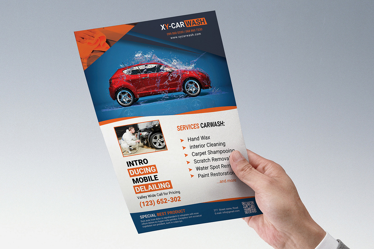 Car Wash Flyer Templates, a Flyer Template by ideaz_sabbir (Photo 8 of 10)