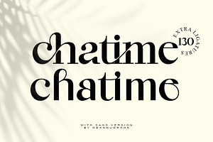 Chatime - A Bold Ligature Font