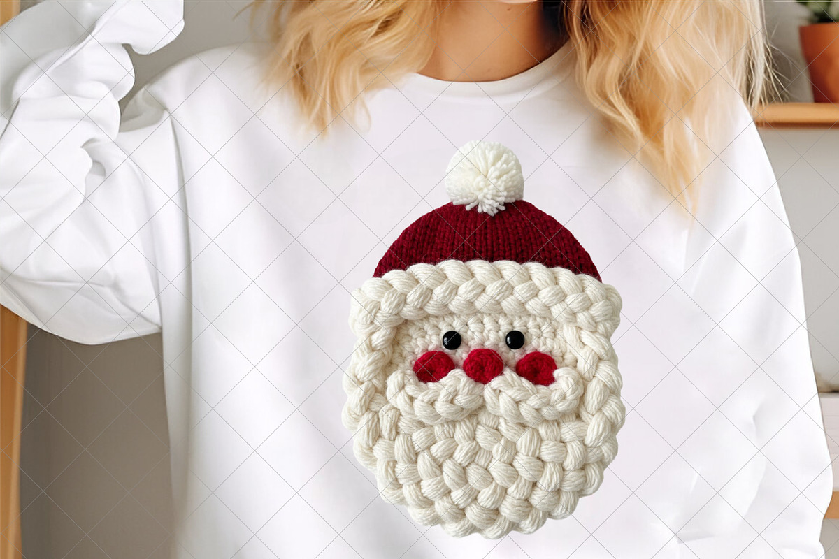 Crochet Faux Yarn Christmas Santa, an Illustration by SinaCreation (Photo 4 of 7)