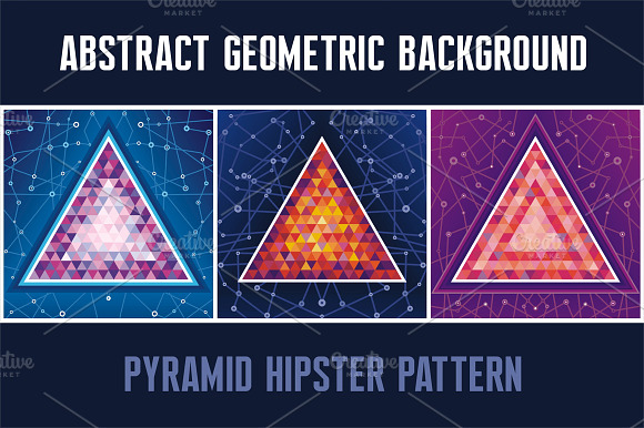 Pyramid Hipster Backgrounds preview 2