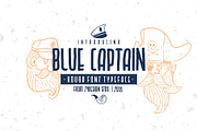 BLUE CAPTAIN TYPEFACE, a Font by 24Design Studios (Thumbnail 1 of 9)