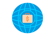 Global Flat Icon, a Duotone Icon by Pexelpy (Thumbnail 3 of 3)