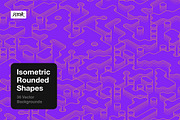 Isometric Rounded Shapes, a Background Graphic by dvtchk (Thumbnail 4 of 15)