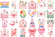 Valentine Mail Collection Clipart, an Illustration by Craft Nest (Thumbnail 4 of 6)