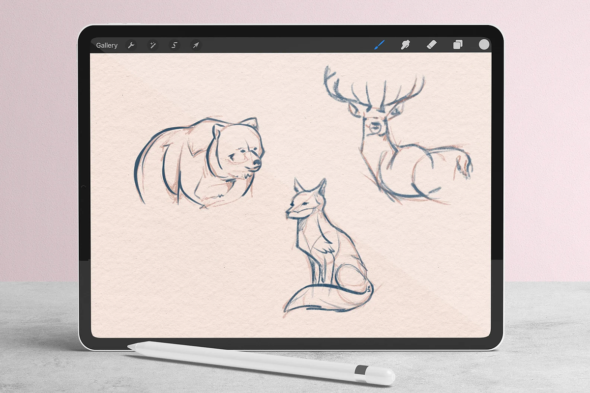 Sketch Brush Pack for Procreate, a Brush Add-On by Marshmal Mochi (Photo 4 of 4)
