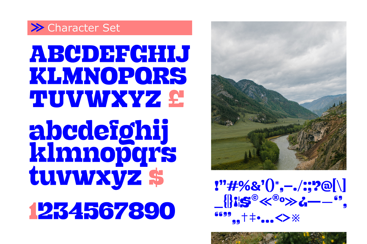 Riverbend, a Slab Serif Font by Xelo Graph (Photo 7 of 7)