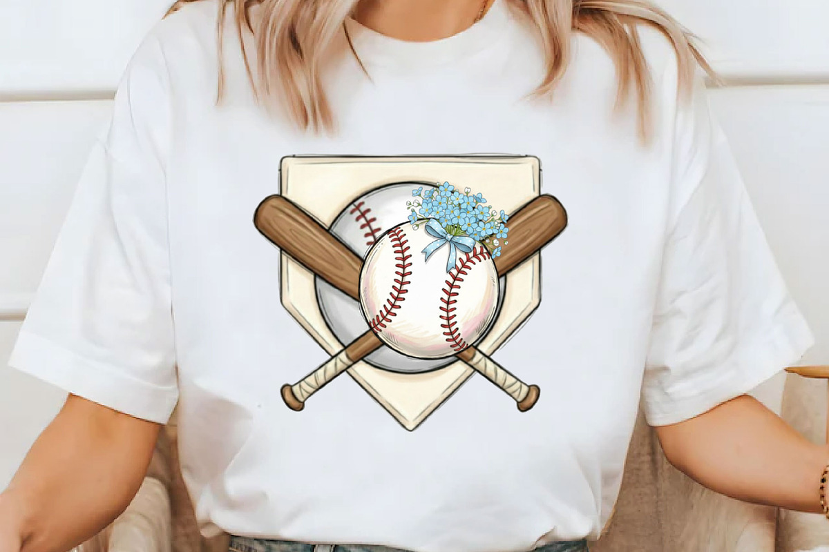Softball Home Plate with Pink Bow, an Illustration by Designking (Photo 4 of 6)