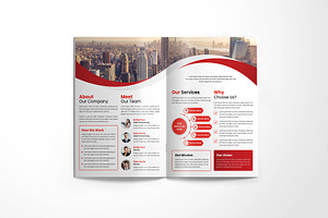 Business Brochure Bifold Template V3