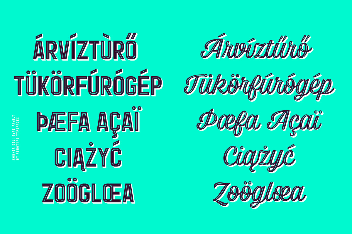 Corner Deli Layered Font Pack preview 8