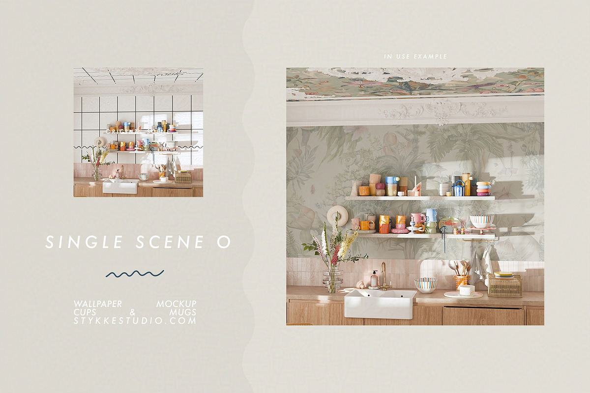 WALLPAPER MOCKUP | Kitchen Mockup, a Household Mockup by Stykke Studio (Photo 21 of 29)
