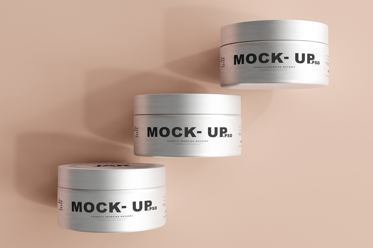 Aluminum Cosmetic Mockup Bundle, a Cups & Container Mockup by pmvch (Photo 195 of 206)