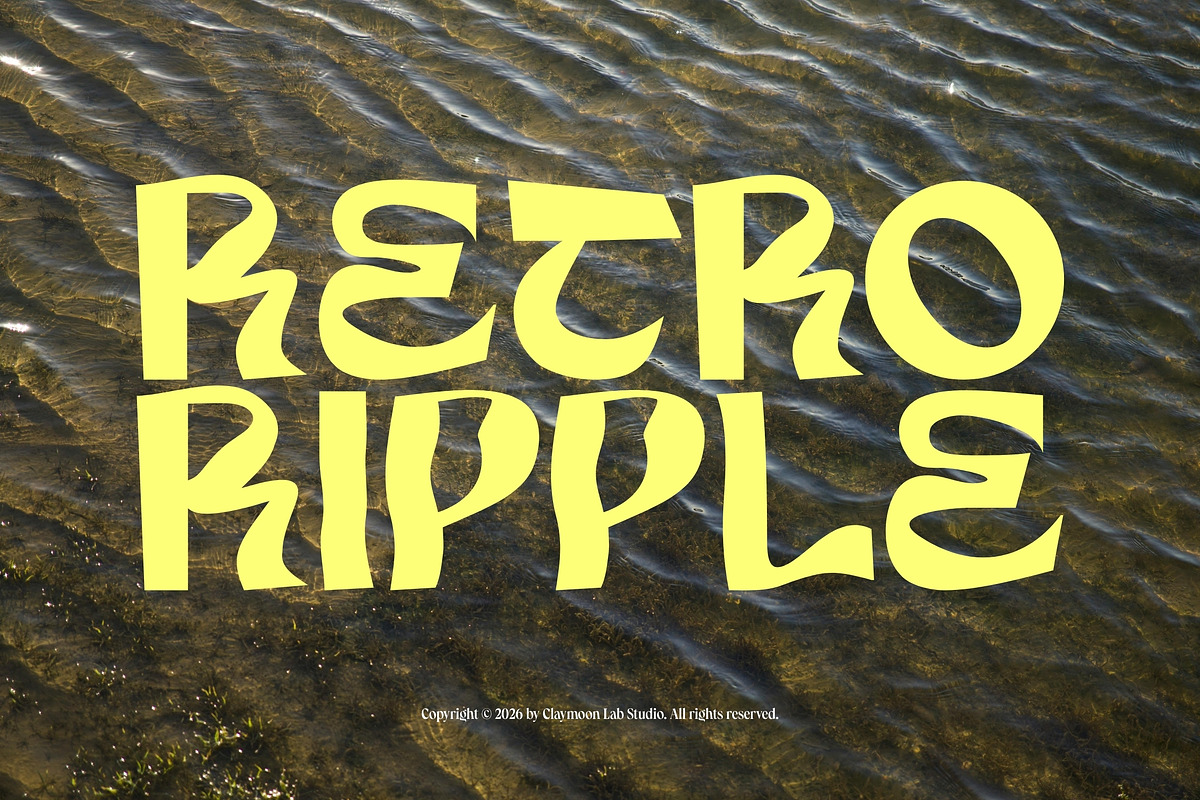 Bramble Bold Playful Chunky Display, a Sans Serif Font by Claymoon Lab (Photo 2 of 8)