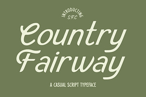 SFC Country Fairway, a Script Font by Skilline Supply Co.