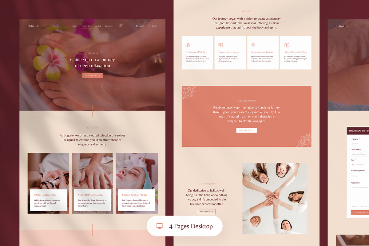 Bugarie - Spa & Beauty Landing Page, an UI Kit Template by andrisetiawannn (Photo 3 of 6)