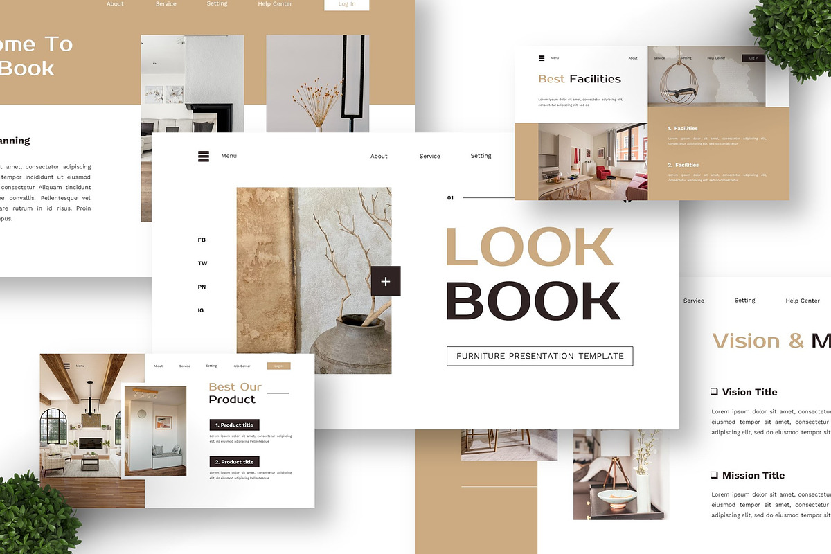 Look Book - Furniture Powerpoint preview 6