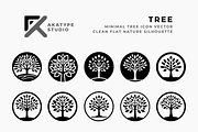 Tree Badge Icon, a Solid Icon by Akatype Studio (Thumbnail 1 of 3)