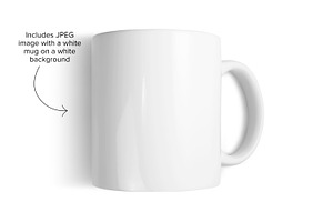 PSD MUG MOCKUP - 11 Oz Mug On Side