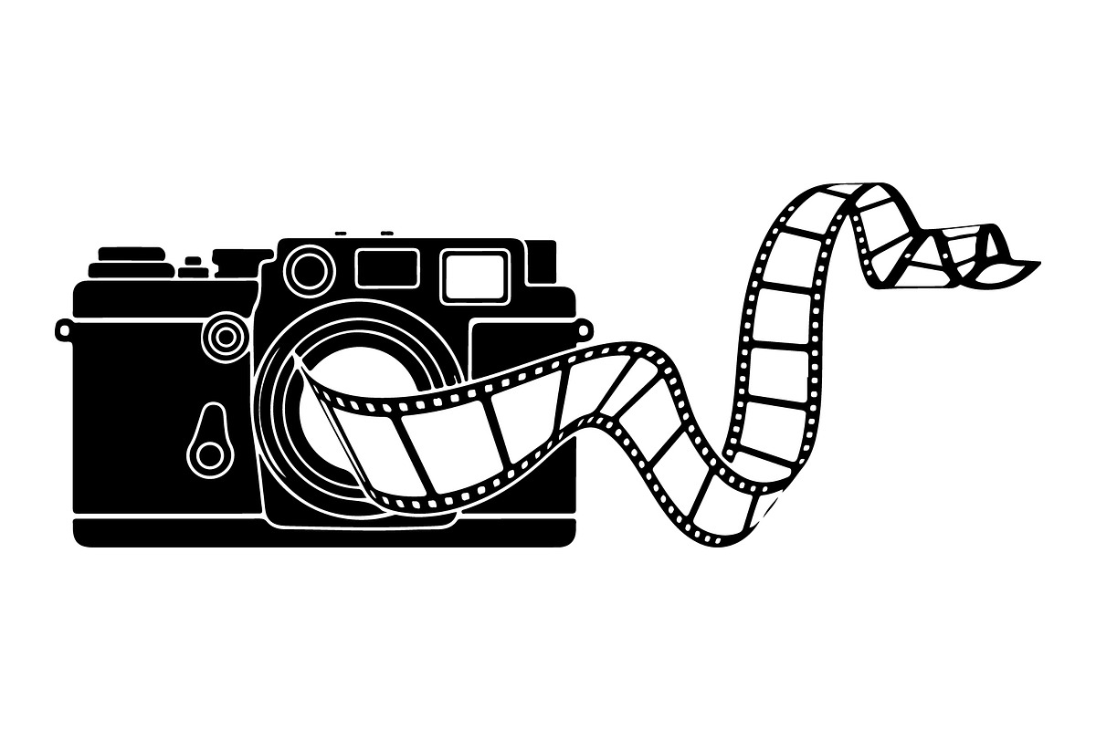 Vintage Camera Film Silhouette, an Object Illustration by yasushie (Photo 29 of 31)