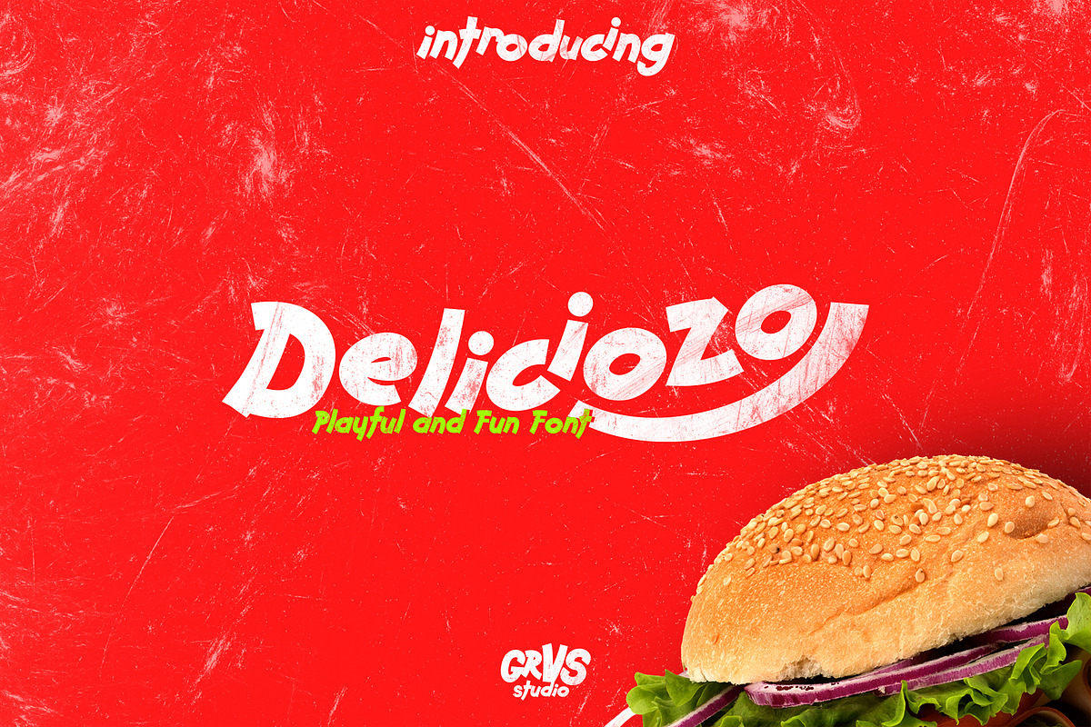 Deliciozo Font, a Symbol Font by GRVS Studio (Photo 1 of 5)