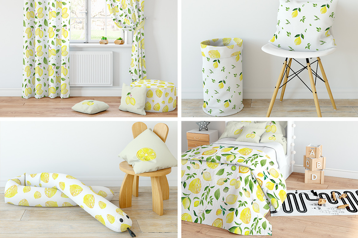 Lemons & Limes Watercolor Collection, a Decorative Illustration by Spirit of Colors (Photo 4 of 6)