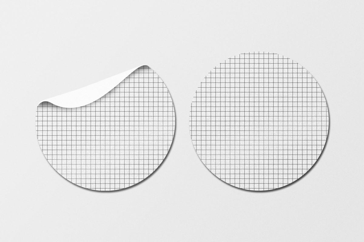 Sticker Mockup, a Packaging Mockup by QR Design Studio (Photo 6 of 6)