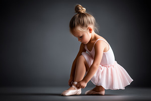 Adorable little ballerina in a pink, a Sports & Recreation Photo by MistyDay