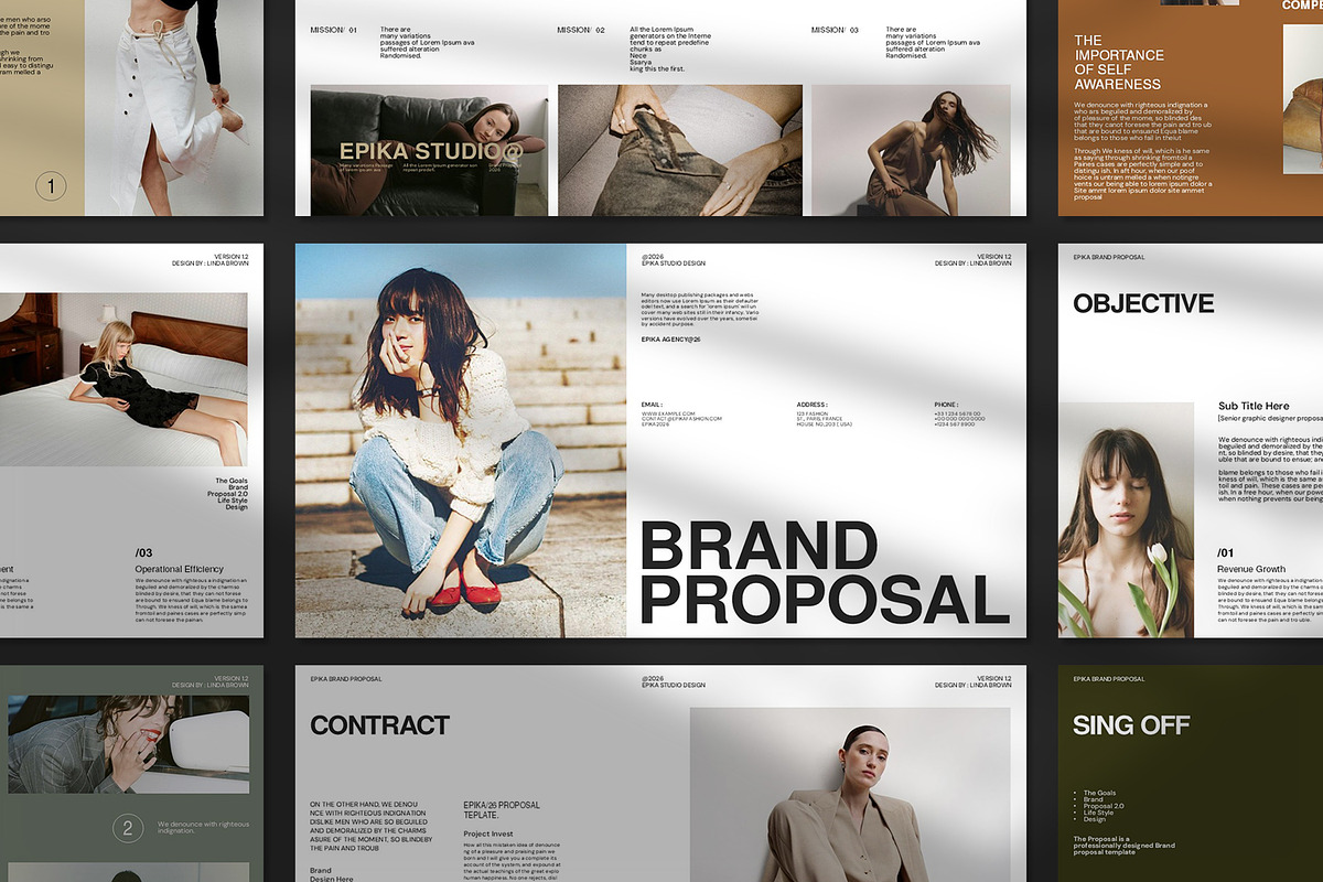 EPIKA | Brand Proposal, a Presentation Template by CreativexGenius (Photo 9 of 9)