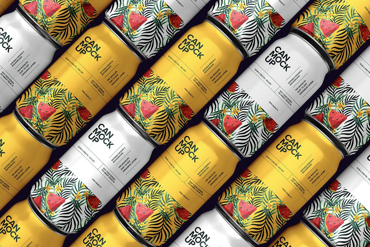Soda Can Mockup Set, a Cups & Container Mockup by dpi (Photo 6 of 20)