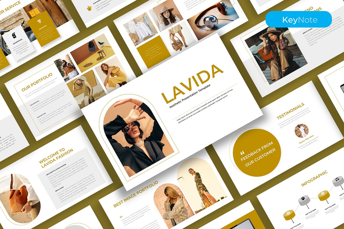 Lavida – Aesthetic Keynote Template, a Presentation Template by kreatifreya (Photo 1 of 5)