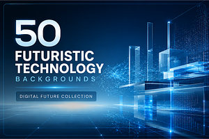 Futuristic Technology Backgrounds, a Background Graphic by MarisoArt