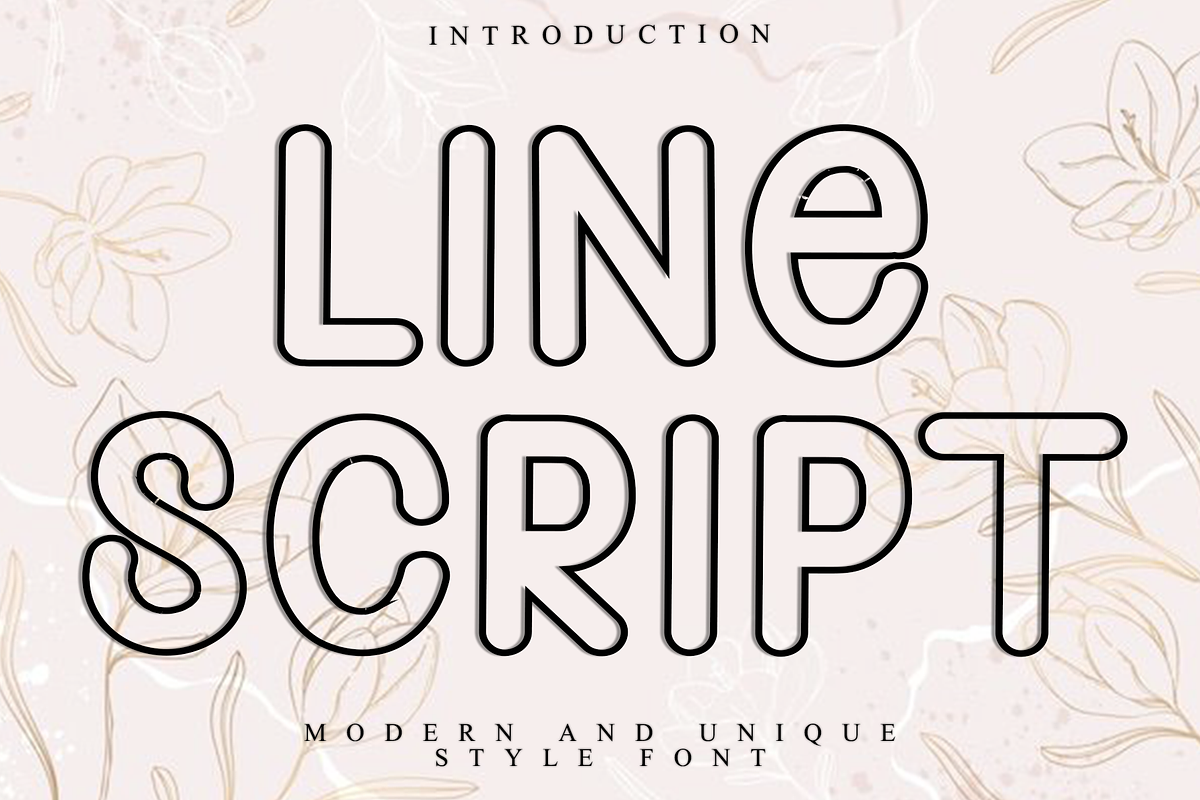 Lines Script, a Script Font by InermediaSTUDIO (Photo 1 of 8)