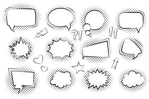Comic hand drawn speech, an Object Illustration by Things for designers