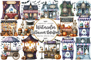 Halloween Storefront Sublimation, an Illustration by OK Design